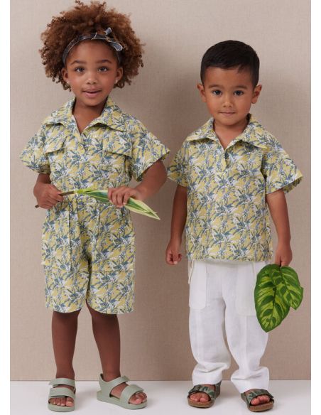 Patron McCall's 8461.A - Haut, barboteuse et pantalon