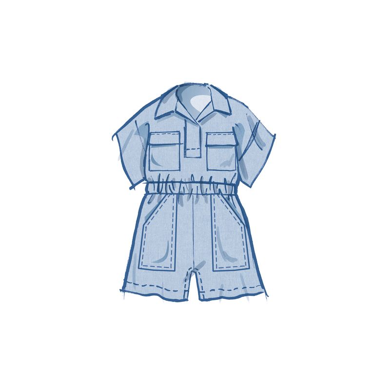 Patron McCall's 8461.A - Haut, barboteuse et pantalon