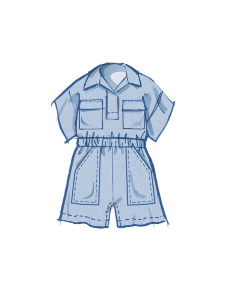 Patron McCall's 8461.A - Haut, barboteuse et pantalon