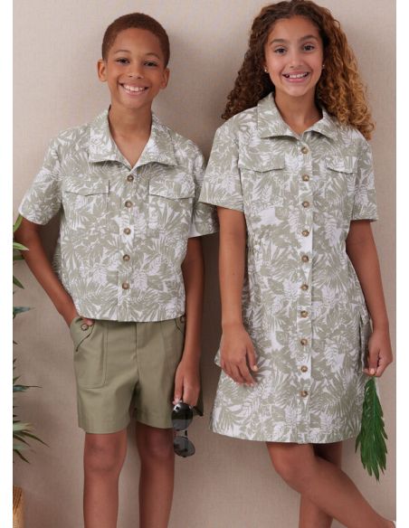 Patron McCall's 8462.A - Chemise, pantalon, short et robe