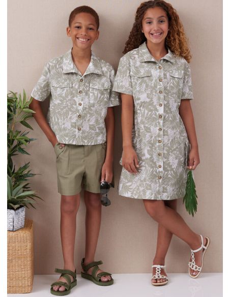 Patron McCall's 8462.A - Chemise, pantalon, short et robe