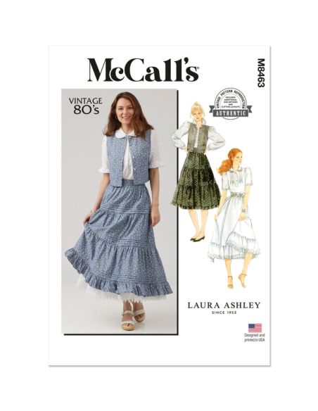 Patron McCall's 8463.A - Blouse, gilet, jupe