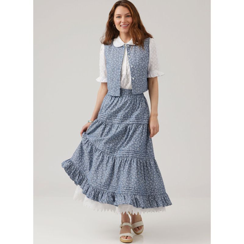 Patron McCall's 8463.A - Blouse, gilet, jupe