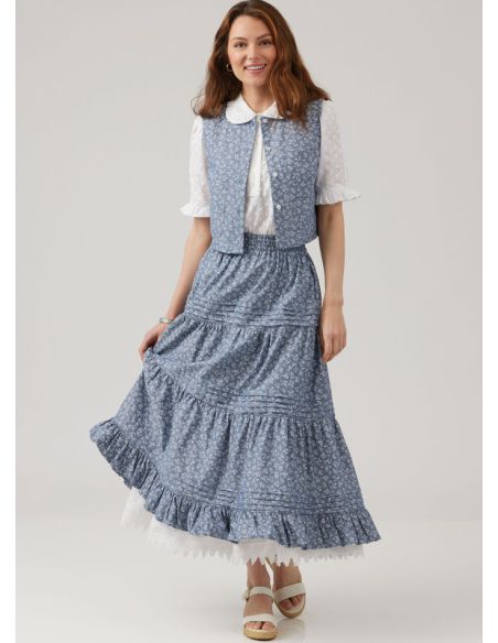 Patron McCall's 8463.A - Blouse, gilet, jupe