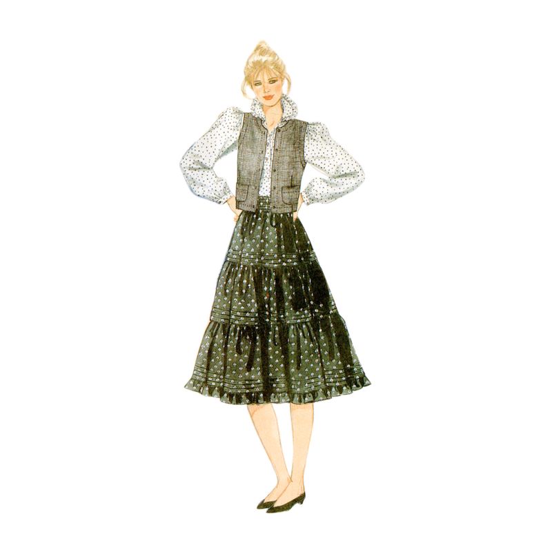 Patron McCall's 8463.A - Blouse, gilet, jupe