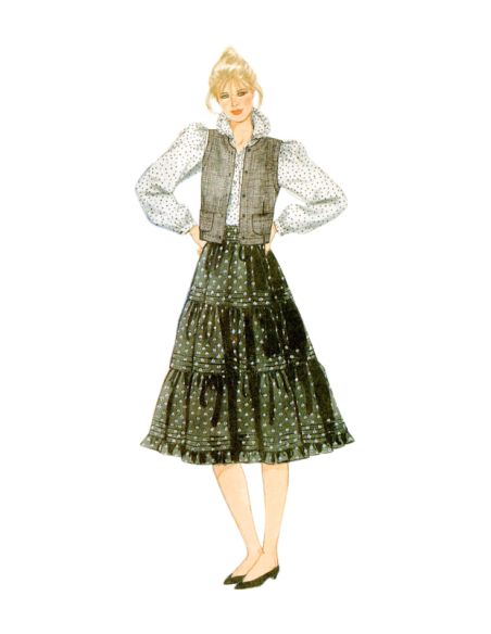 Patron McCall's 8463.A - Blouse, gilet, jupe