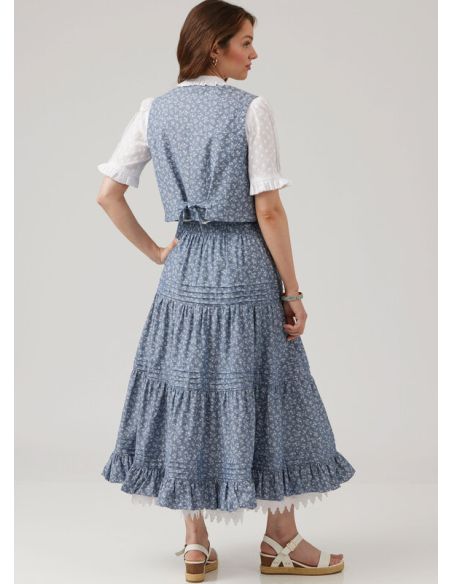 Patron McCall's 8463.A - Blouse, gilet, jupe