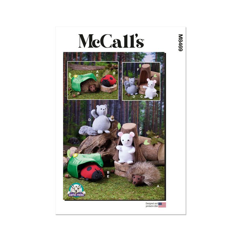 Patron McCall's 8469.OS - Animaux en peluche