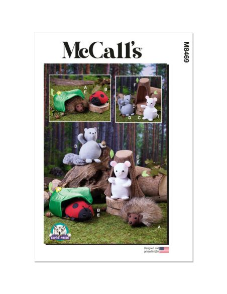 Patron McCall's 8469.OS - Animaux en peluche