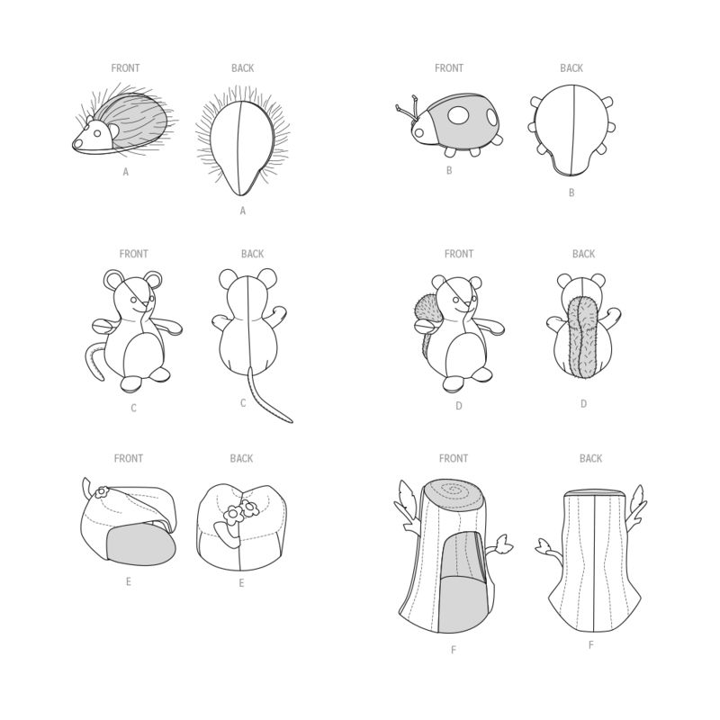 Patron McCall's 8469.OS - Animaux en peluche