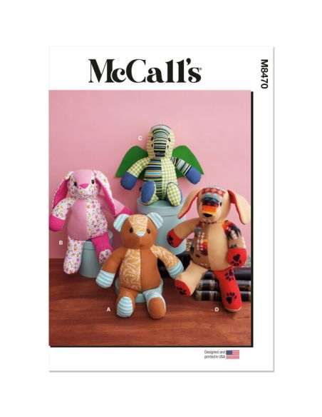 Patron McCall's 8470.OS - Animaux en peluche