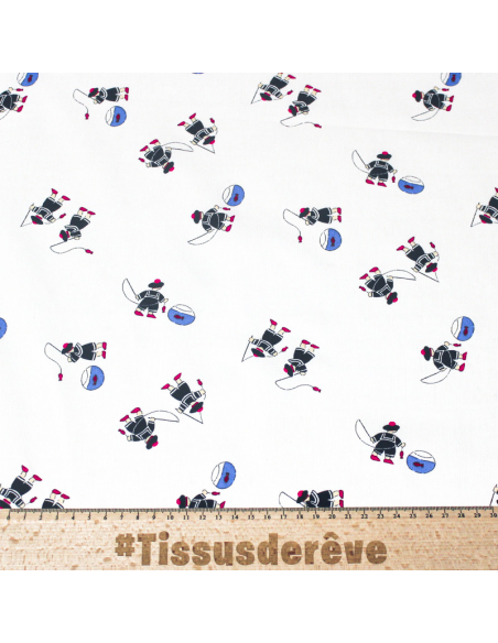 Piqué 100% coton milleraies - Enfant pêcheur