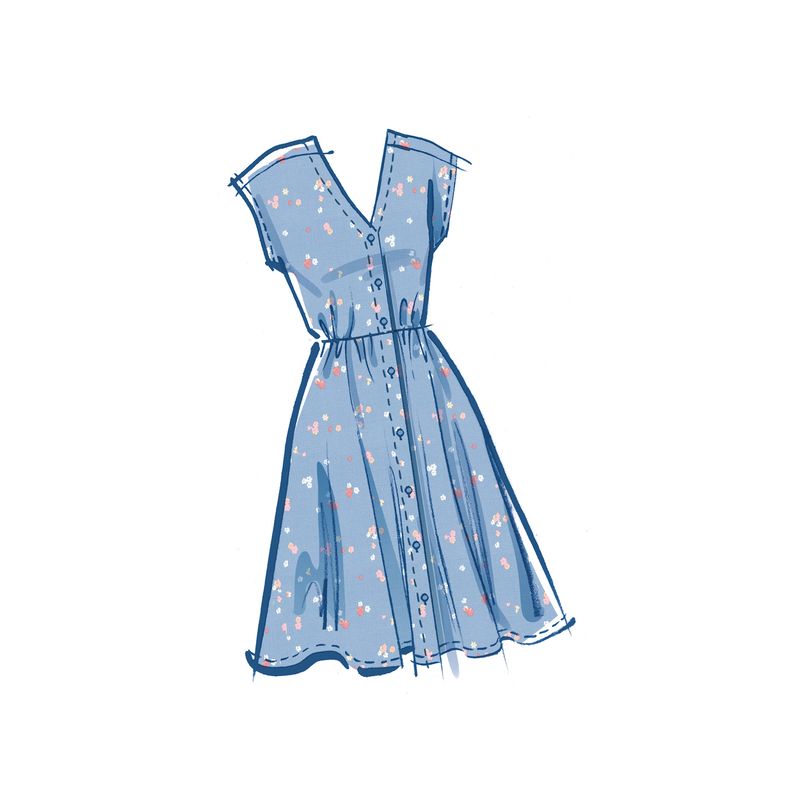 Patron McCall's 8477.K5 - Robe chemisier