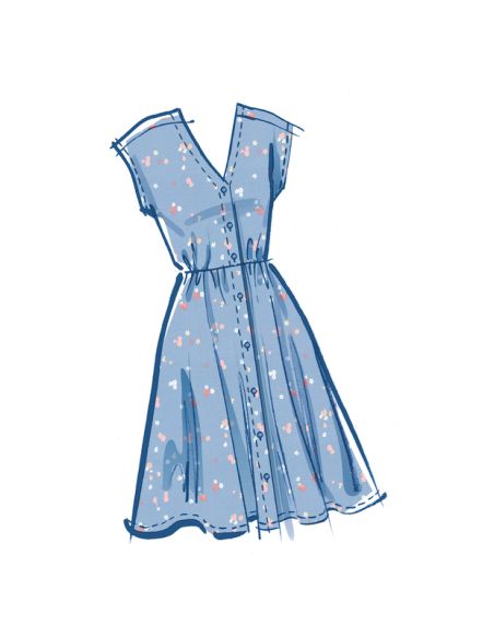 Patron McCall's 8477.K5 - Robe chemisier