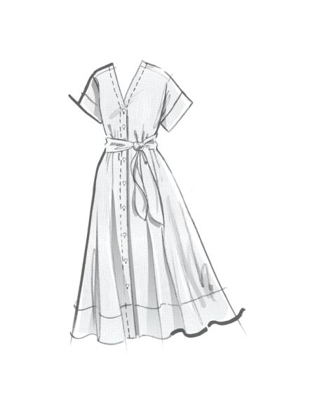 Patron McCall's 8477.K5 - Robe chemisier