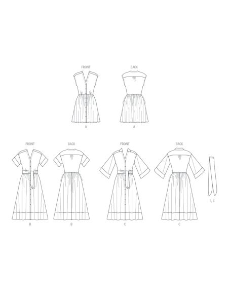 Patron McCall's 8477.K5 - Robe chemisier