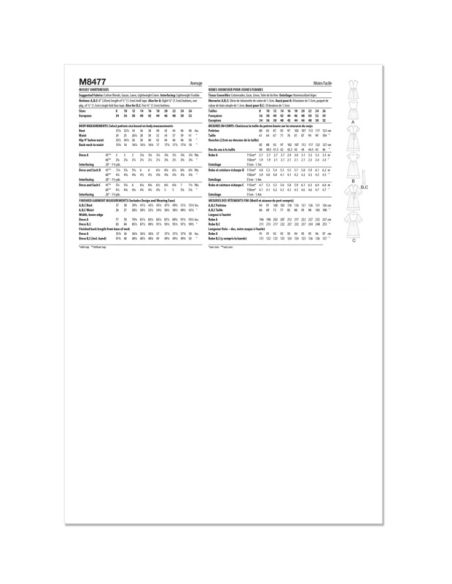 Patron McCall's 8477.K5 - Robe chemisier