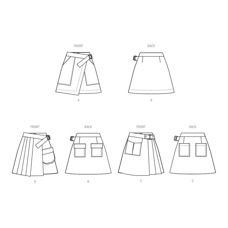 Patron McCall's 8479.U5 - Jupes asymétriques