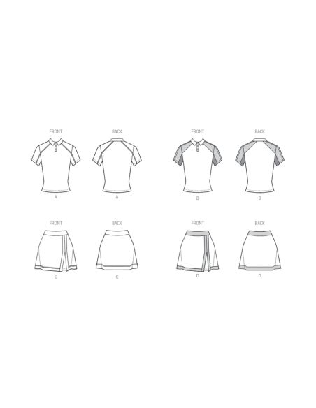 Patron McCall's 8481.Y5 - Tops et skorts