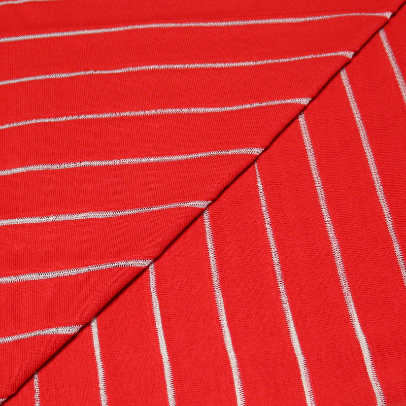 Bord côte uni - Rouge (par bande 4cm sur 145cm)