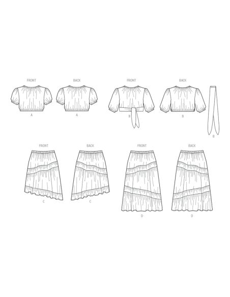 Patron McCall's 8483.W2 - Hauts et jupes