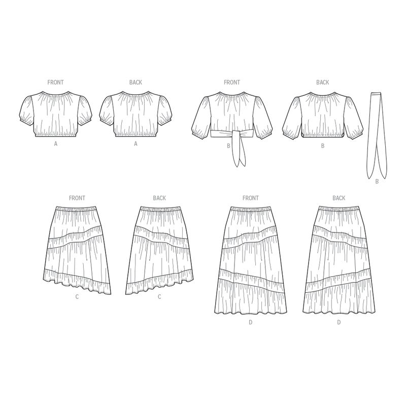 Patron McCall's 8483.W2 - Hauts et jupes