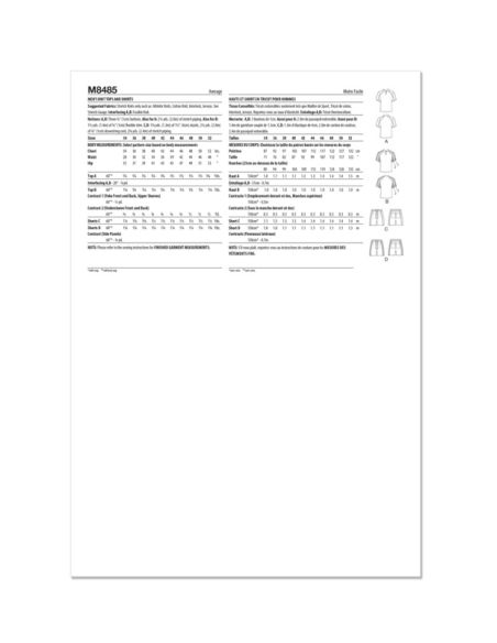 Patron McCall's 8485.AA - Tops et shorts