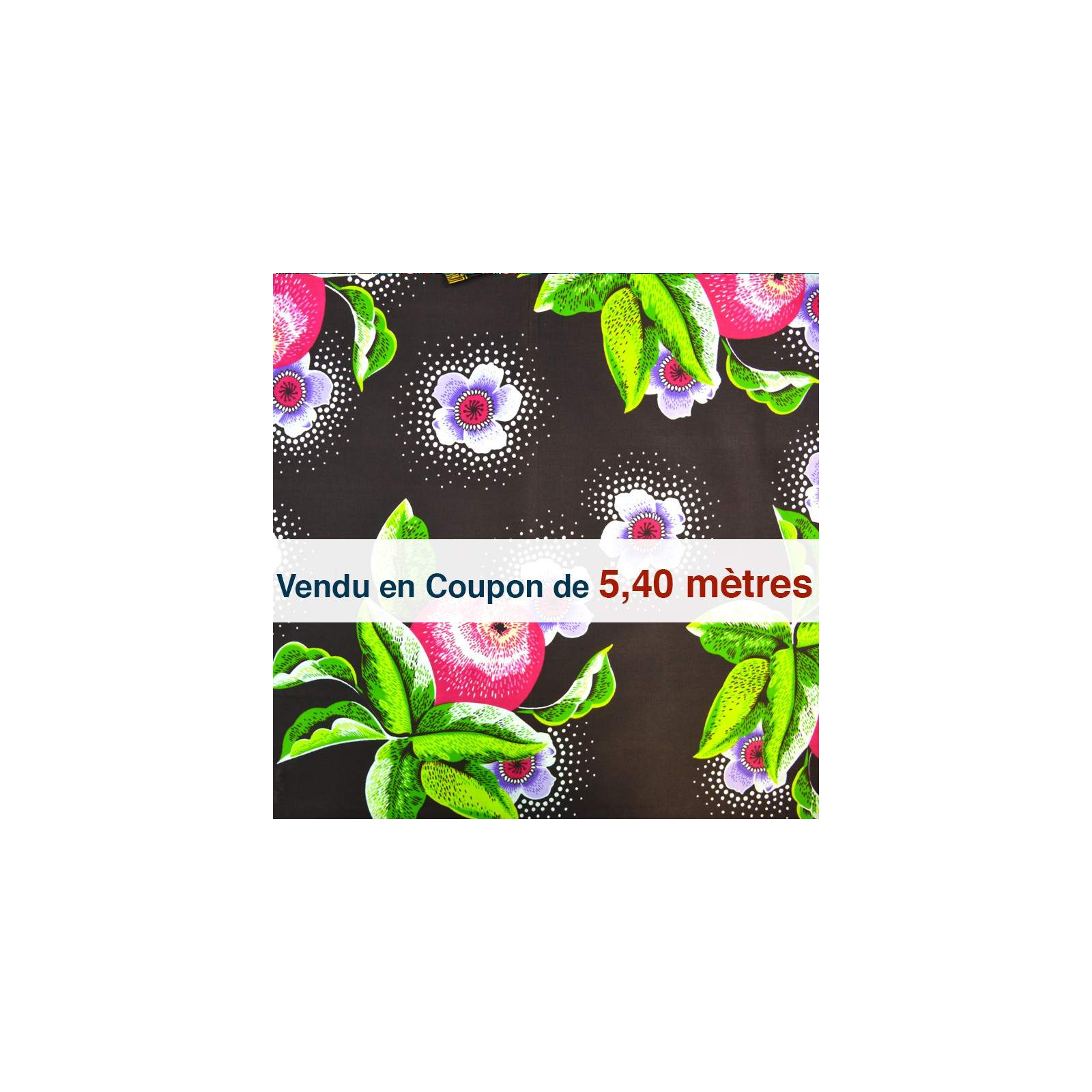 Tissu Africain - Wax Maori ( coupon de 5,40 mètres)