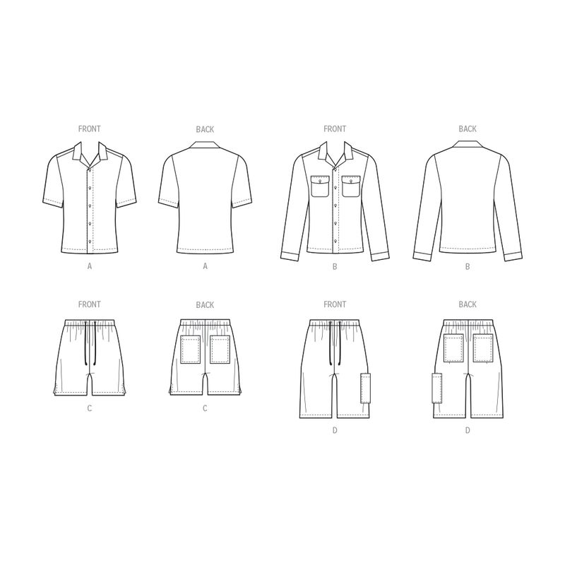 Patron McCall's 8486.AA - Chemise et short