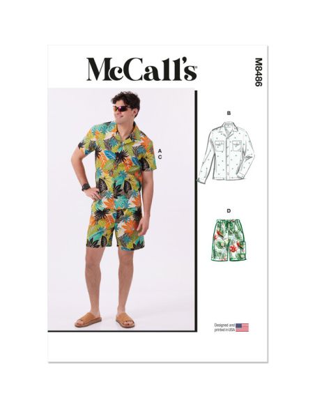 Patron McCall's 8486.AA - Chemise et short