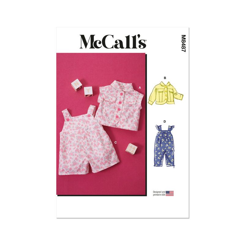 Patron McCall's 8487.A - Gilet, Veste et Salopette