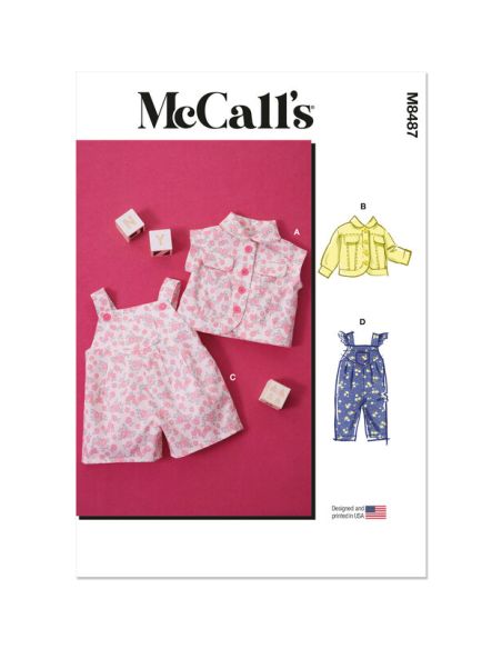 Patron McCall's 8487.A - Gilet, Veste et Salopette