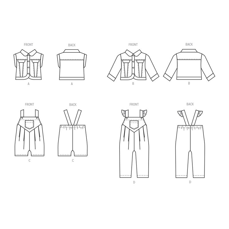 Patron McCall's 8487.A - Gilet, Veste et Salopette