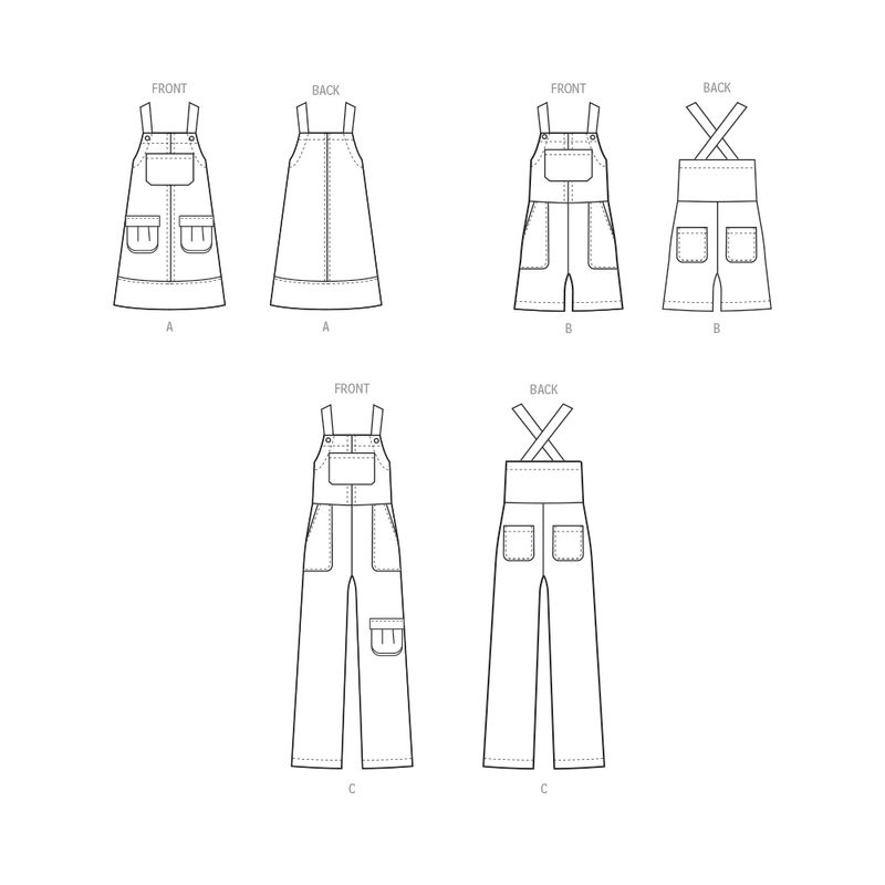 Patron McCall's 8489.HH - Tablier et salopette