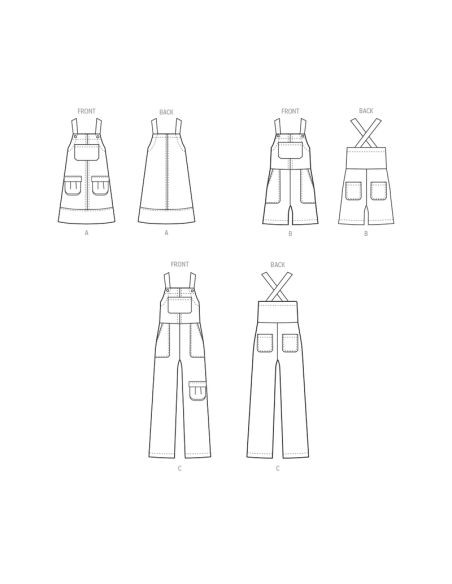 Patron McCall's 8489.HH - Tablier et salopette
