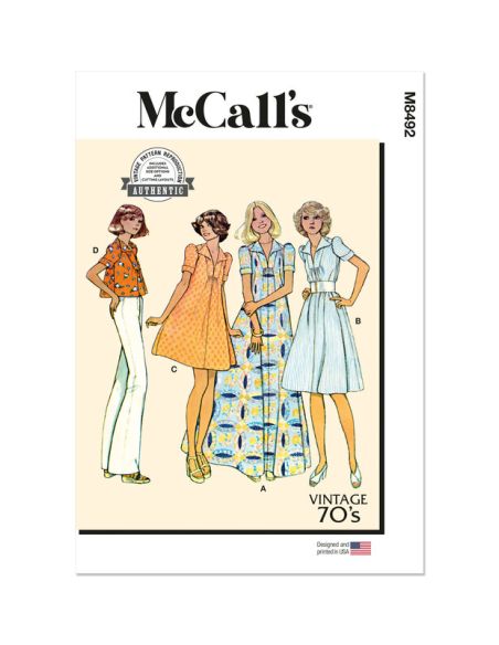 Patron McCall's 8492.H5 - Robe et haut