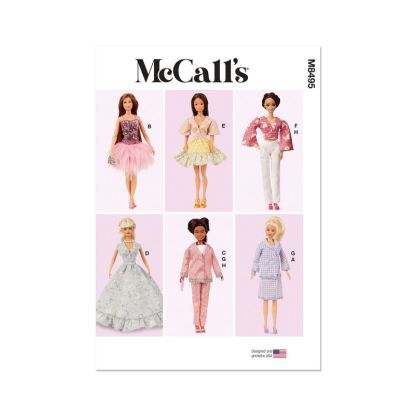 Patron McCall's 8495.OS - Vêtements pour poupée de 29,5cm
