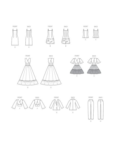 Patron McCall's 8495.OS - Vêtements pour poupée de 29,5cm