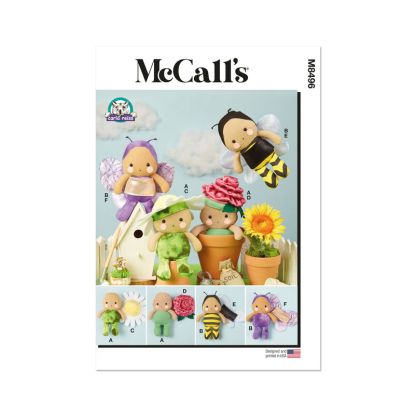 Patron McCall's 8496.OS - Poupées de 23 cm