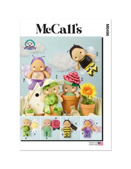 Patron McCall's 8496.OS - Poupées de 23 cm