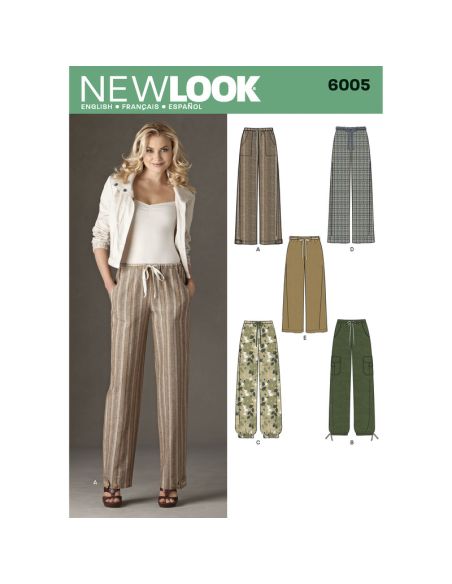 Patron New Look 6005 - Pantalon