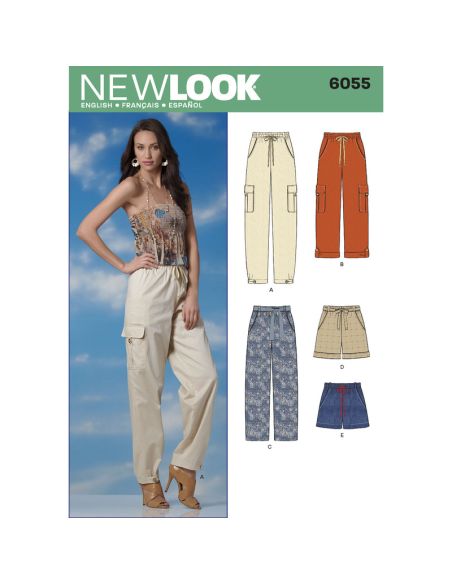 Patron New Look 6055 - Pantalon