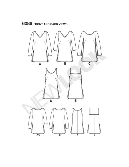 Patron New Look 6086 - Tee-Shirt