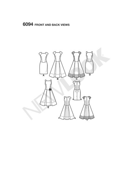 Patron New Look 6094 - Robe