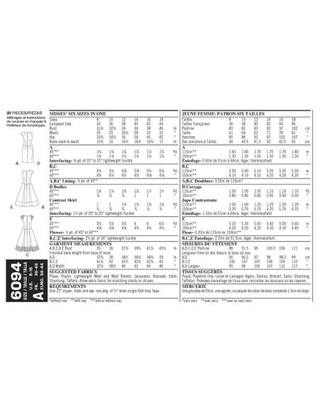 Patron New Look 6094 - Robe