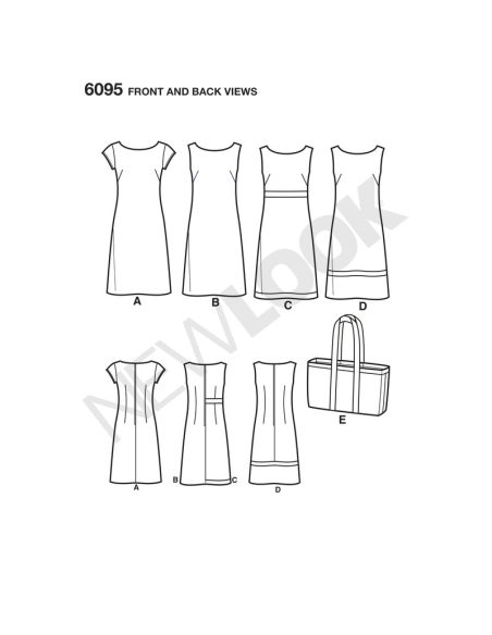 Patron New Look 6095 - Robe