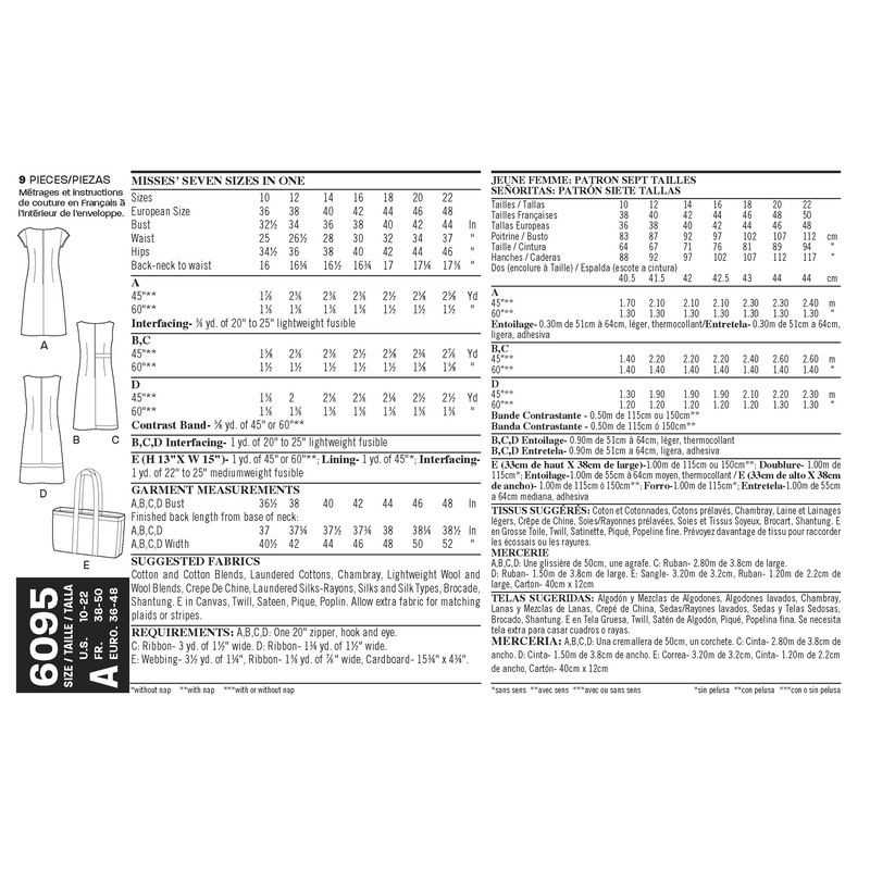 Patron New Look 6095 - Robe