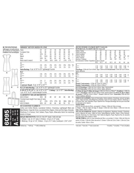 Patron New Look 6095 - Robe