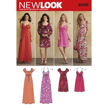Patron New Look 6096 - Robe