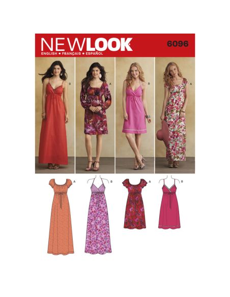 Patron New Look 6096 - Robe